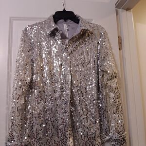 NY Collection Silver Jacket